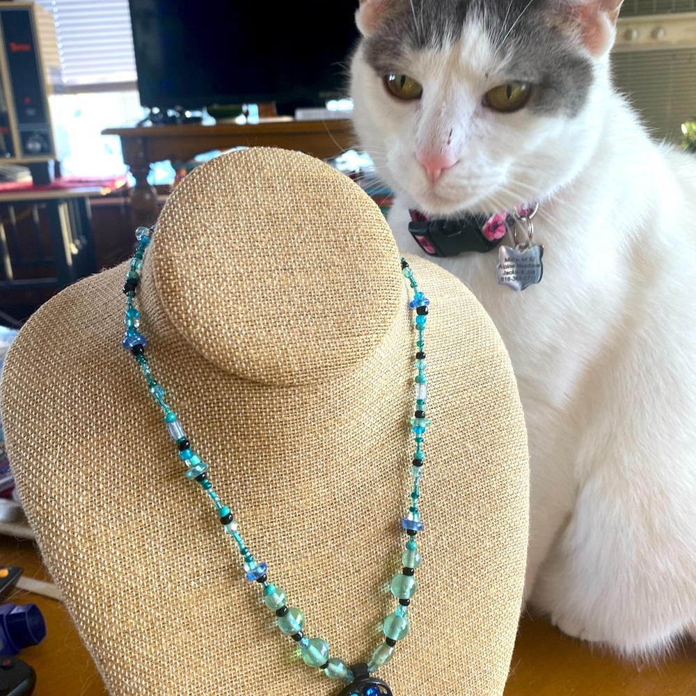 Vintage Rhinestone Pendant - Picture 2 of 4